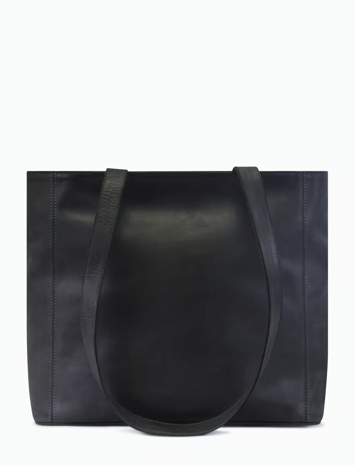Große Wildleder Tote Bag Damen – Minimalistische Schultertasche in Dunkelblau