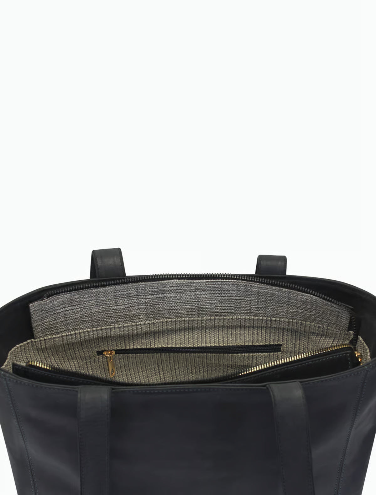 Große Wildleder Tote Bag Damen – Minimalistische Schultertasche in Dunkelblau